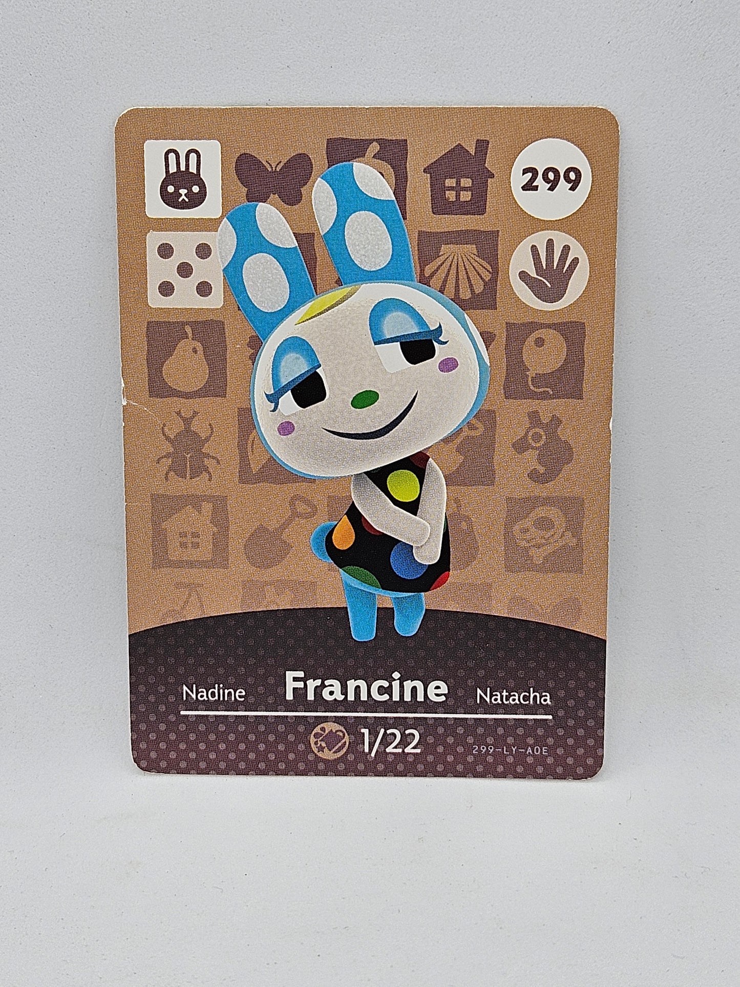 299 Francine Animal Crossing Amiibo Card Series 3 *