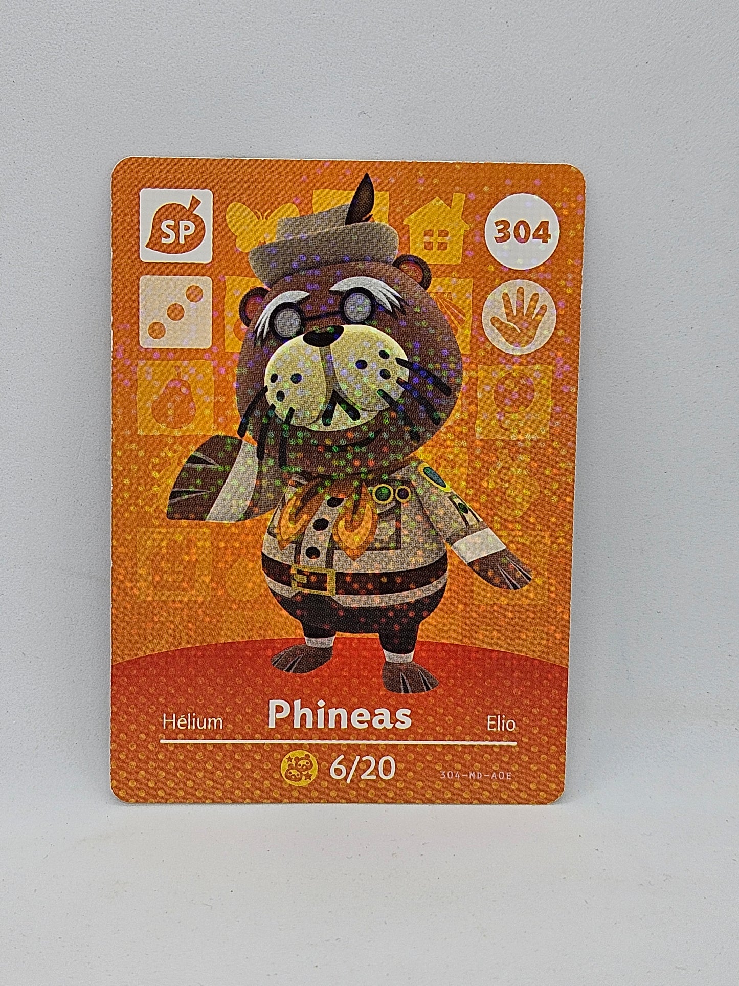 304 Phineas Animal Crossing Amiibo Card Series 4