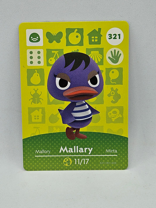 321 Mallary Animal Crossing Amiibo Card Series 4