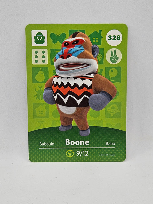 328 Boone Animal Crossing Amiibo Card Series 4