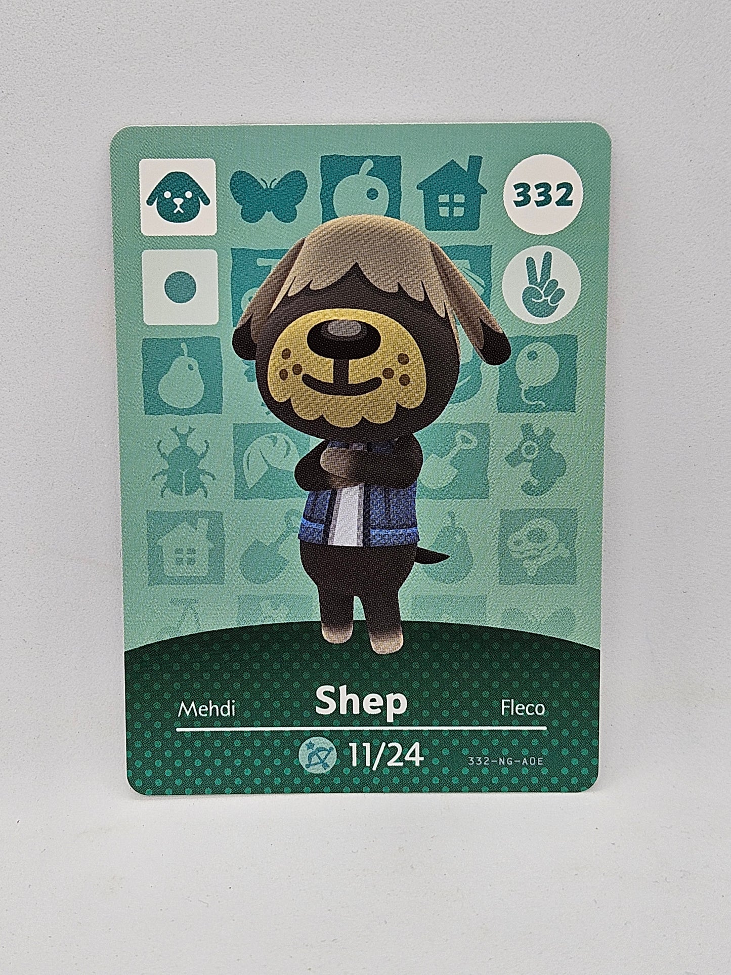 332 Shep Animal Crossing Amiibo Card Series 4