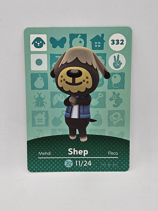 332 Shep Animal Crossing Amiibo Card Series 4