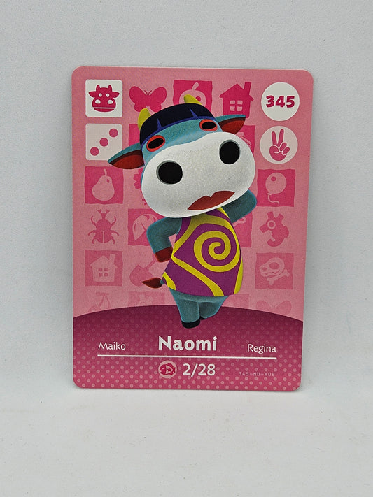 345 Naomi Animal Crossing Amiibo Card Series 4