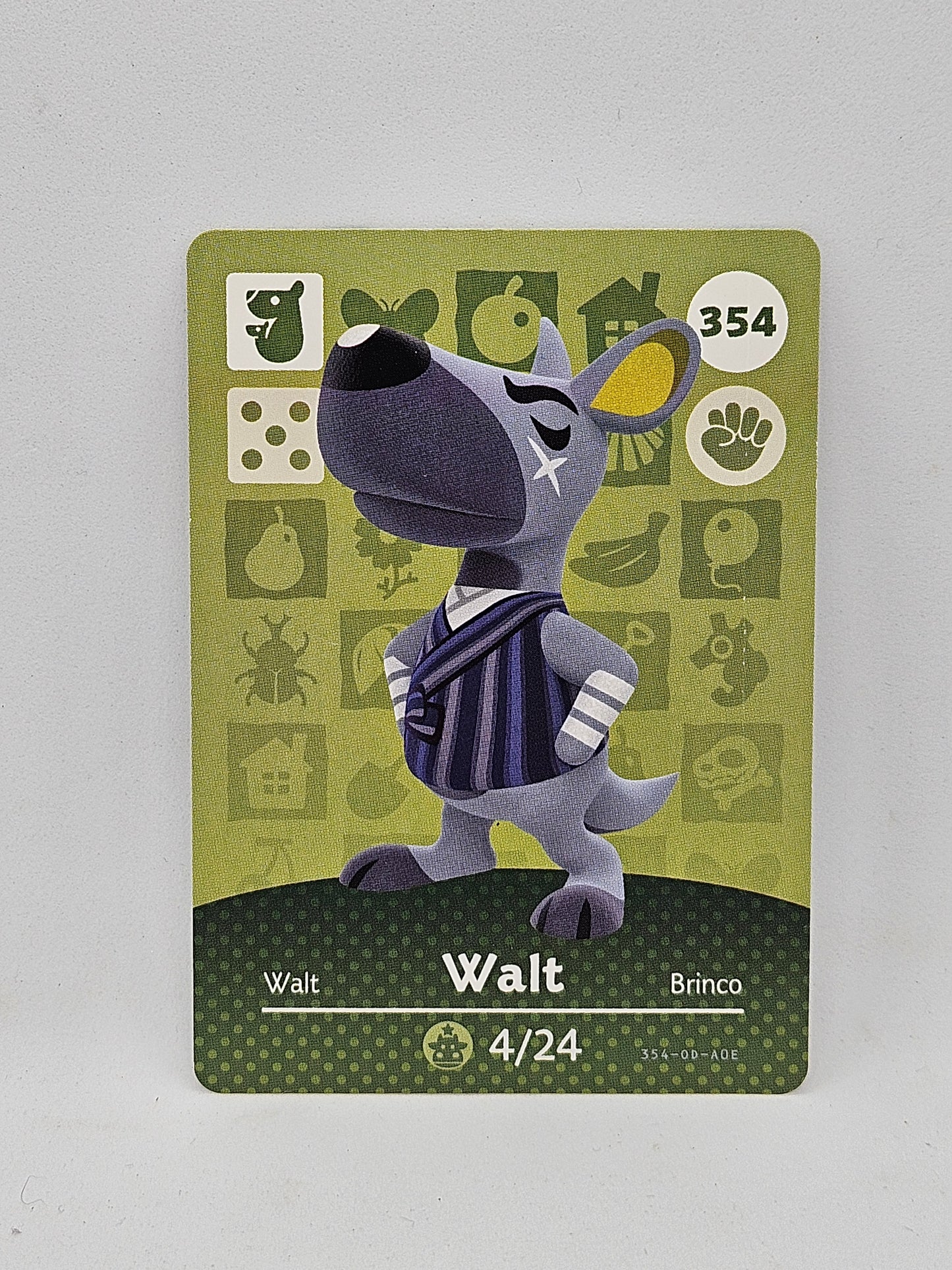 354 Walt Animal Crossing Amiibo Card Series 4