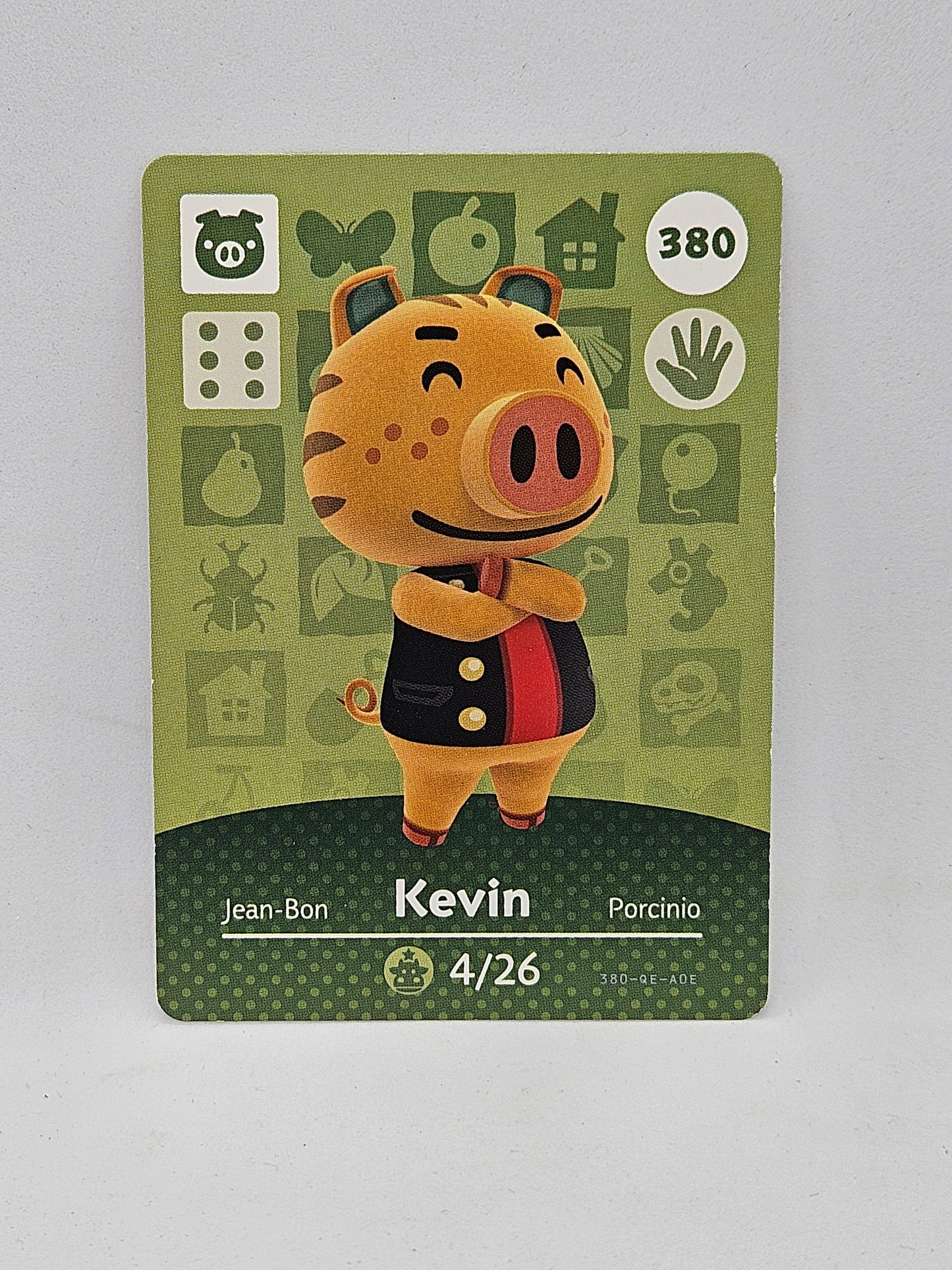 380 Kevin Animal Crossing Amiibo Card Series 4