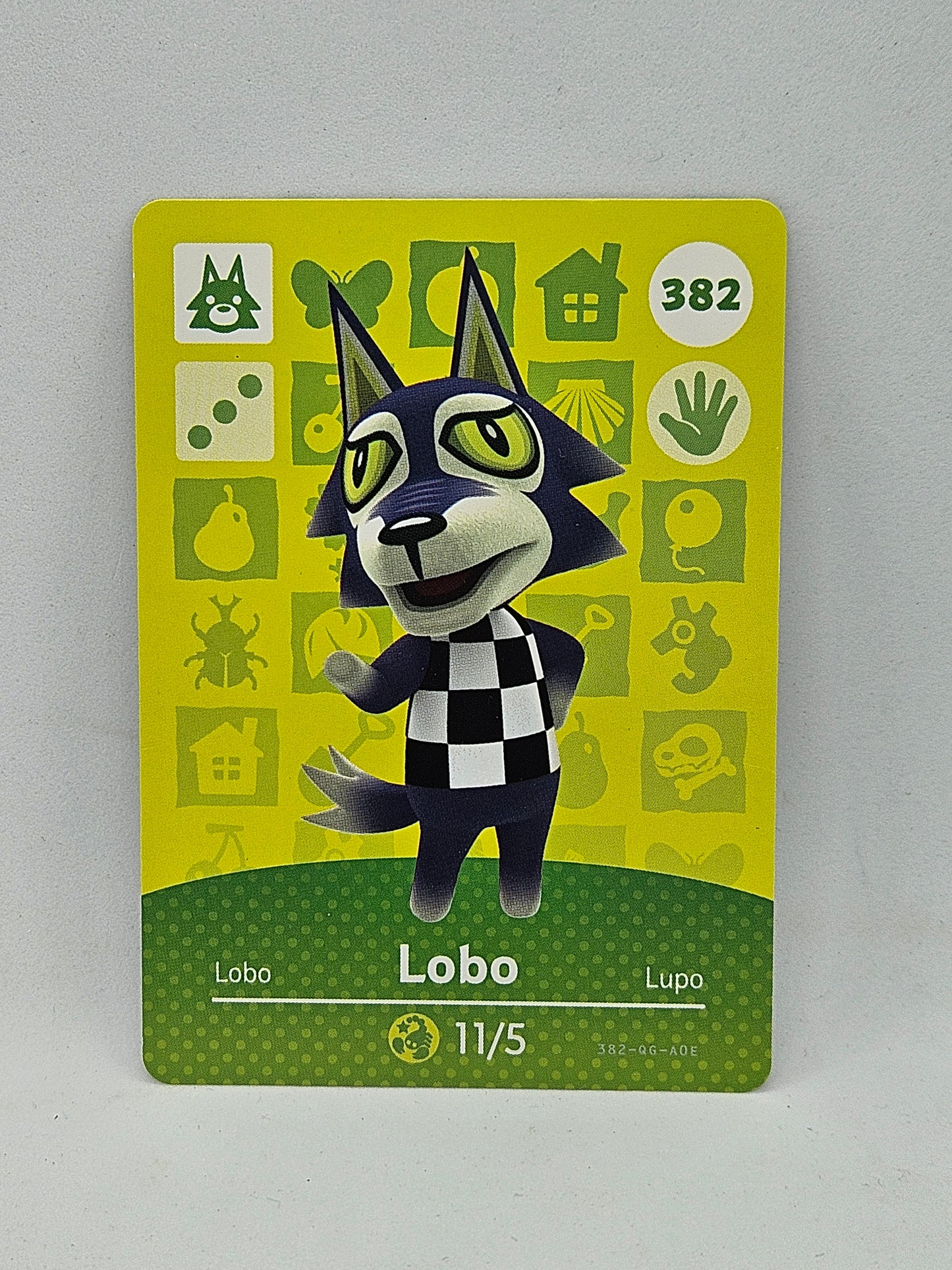 382 Lobo Animal Crossing Amiibo Card Series 4