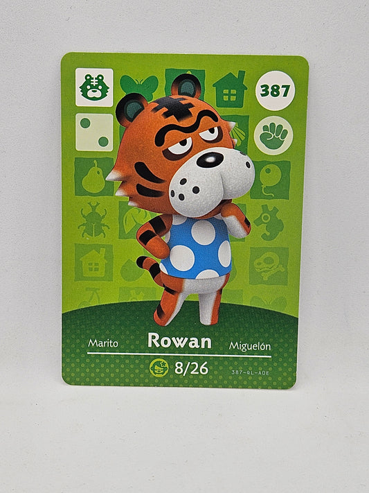 387 Rowan Animal Crossing Amiibo Card Series 4