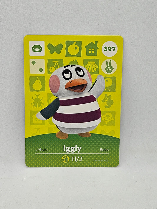 397 Iggly Animal Crossing Amiibo Card Series 4