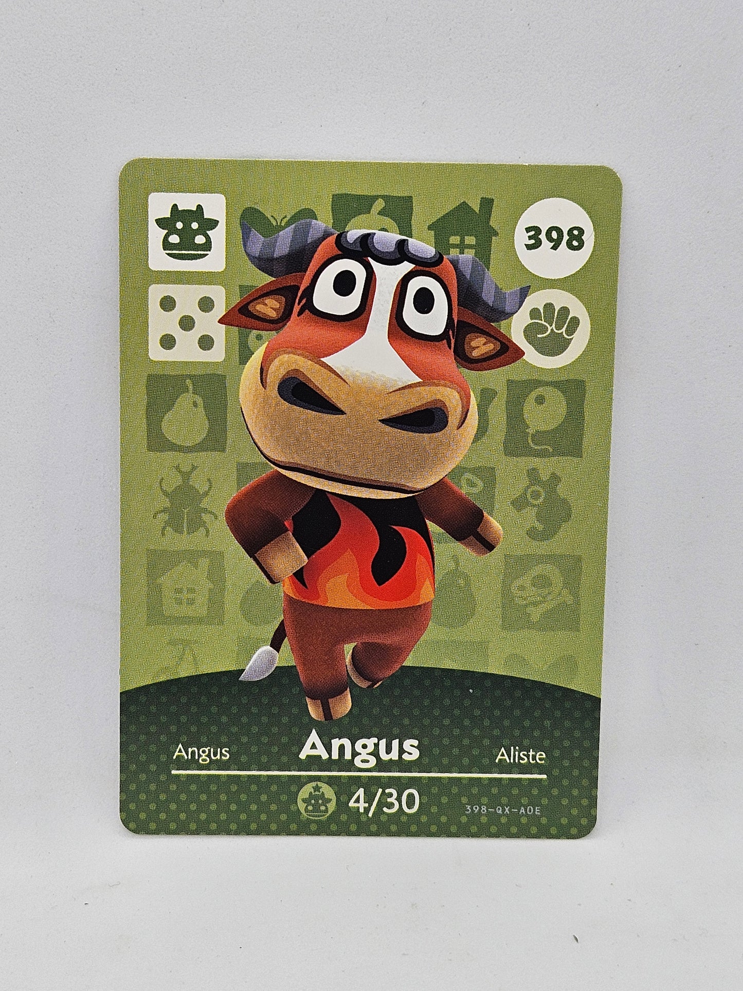 398 Angus Animal Crossing Amiibo Card Series 4