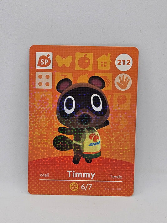 212 Timmy Animal Crossing Amiibo Cards Series 3