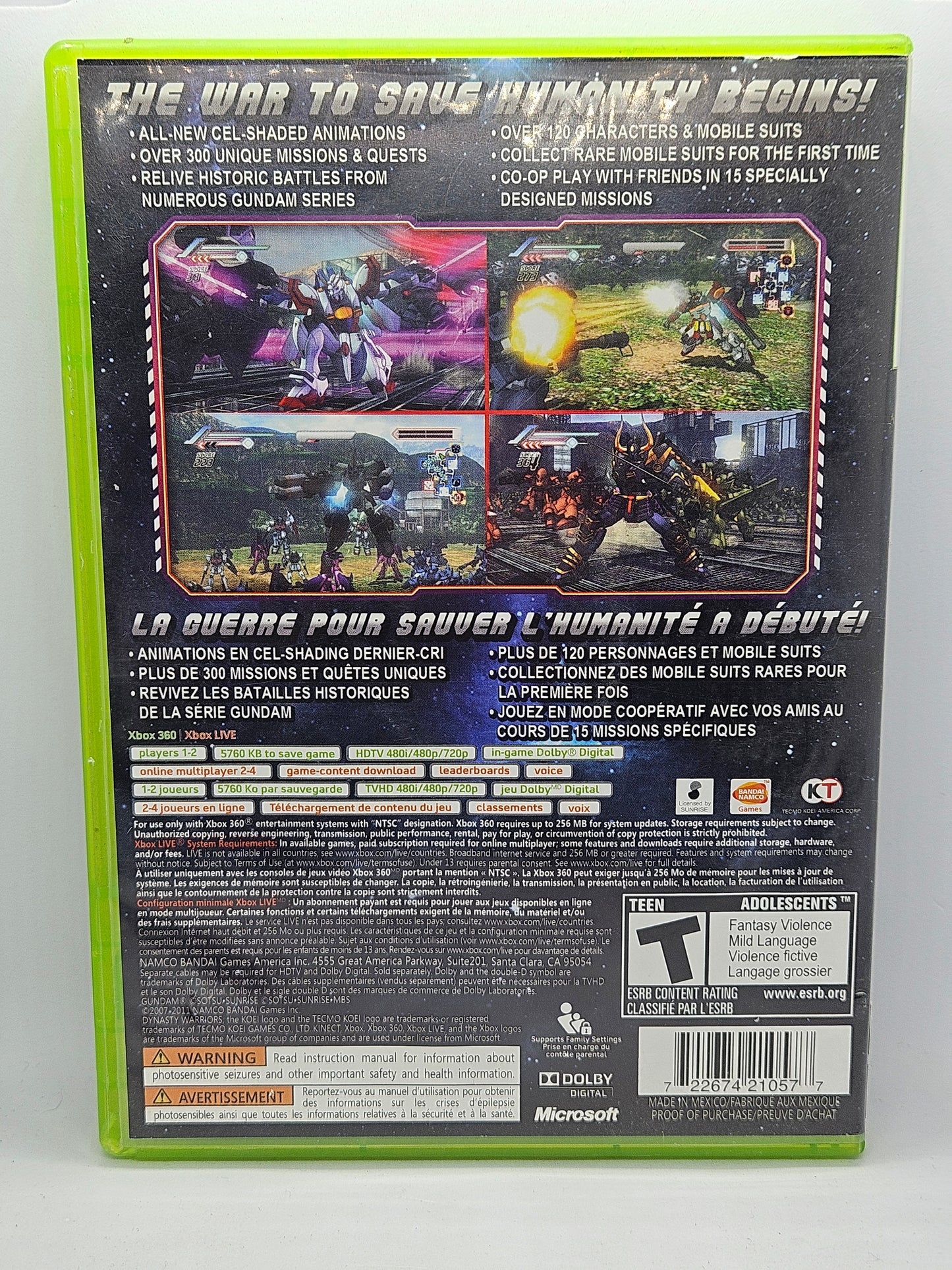 Dynasty Warriors: Gundam 3  (No Manual)