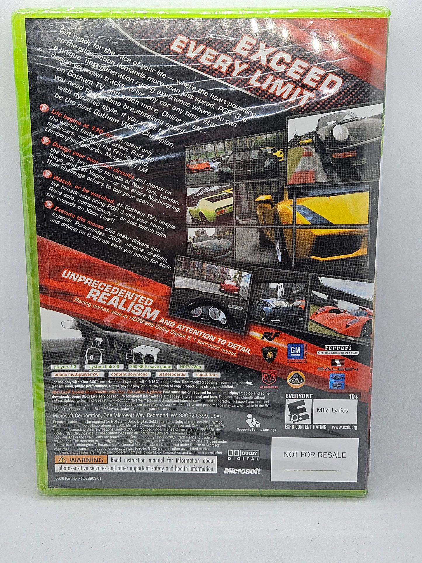 PGR - Project Gotham Racing 3 (Sealed)