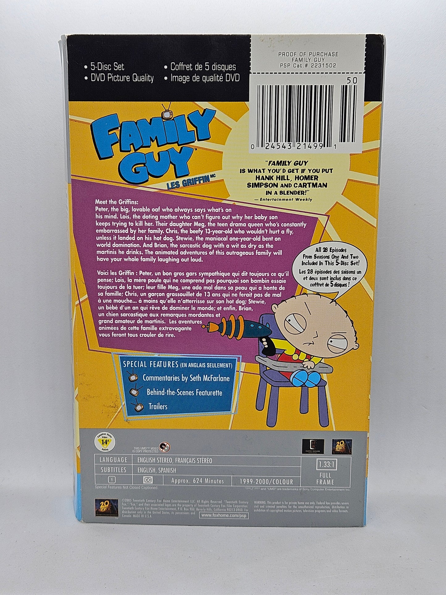 Family Guy Volume One Seasons 1 & 2 UMD (Complete)