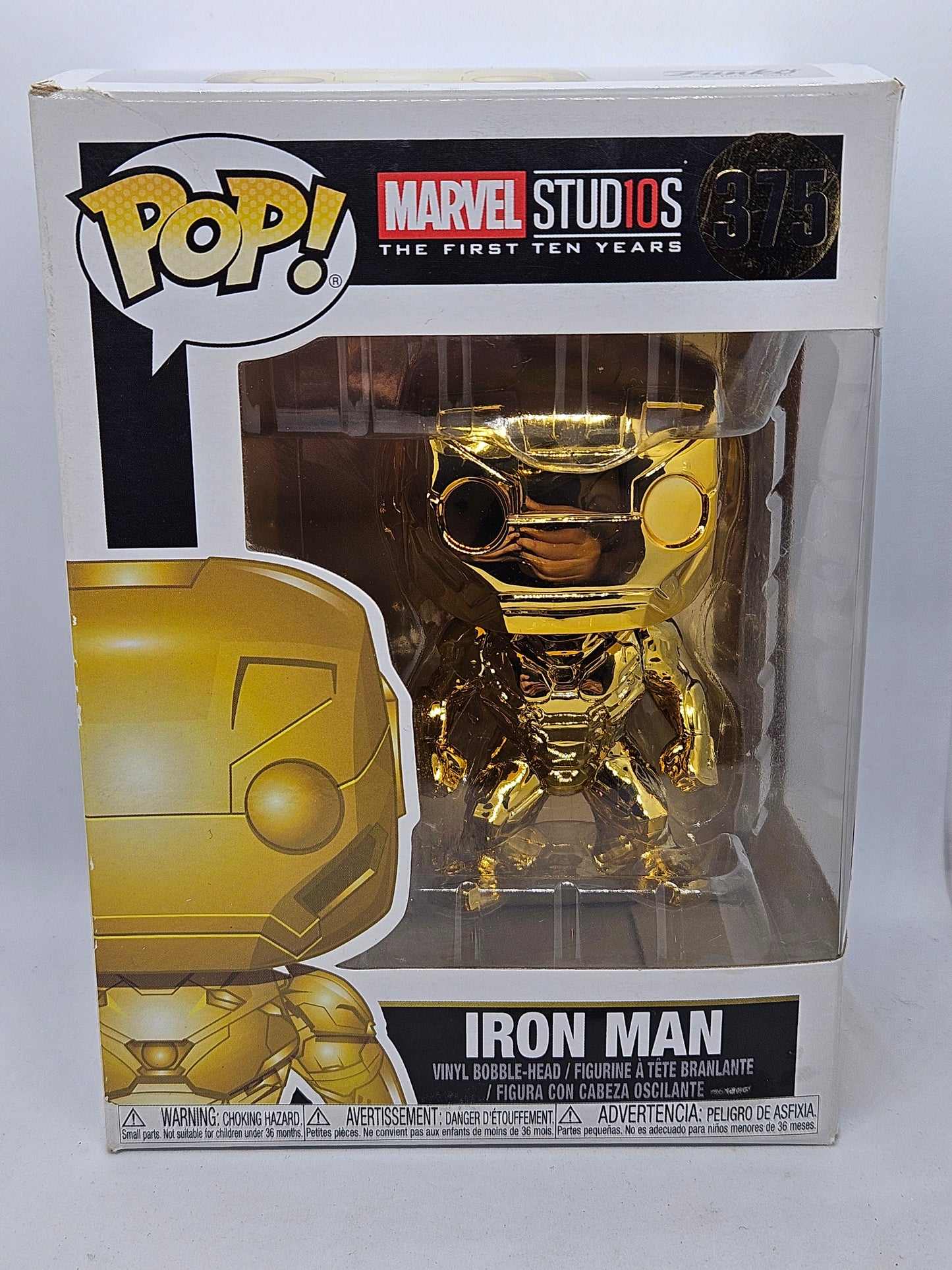 Funko Marvel 375 Iron Man (Marvel Studios The First Ten Years) ((Damaged Box))