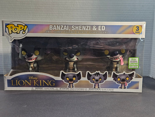 Funko Disney 3 Pack Banzai, Shenzi & Ed (2019 Spring Convention)