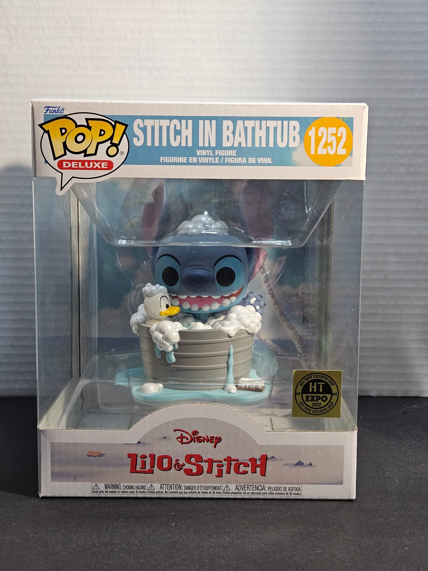 Funko Disney 1252 Stitch In Bathtub (HT Expo 2022 Ex.)