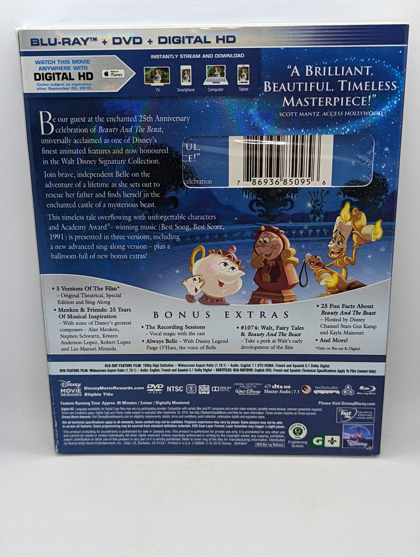 Disney's Beauty And The Beast Signature (Sealed)