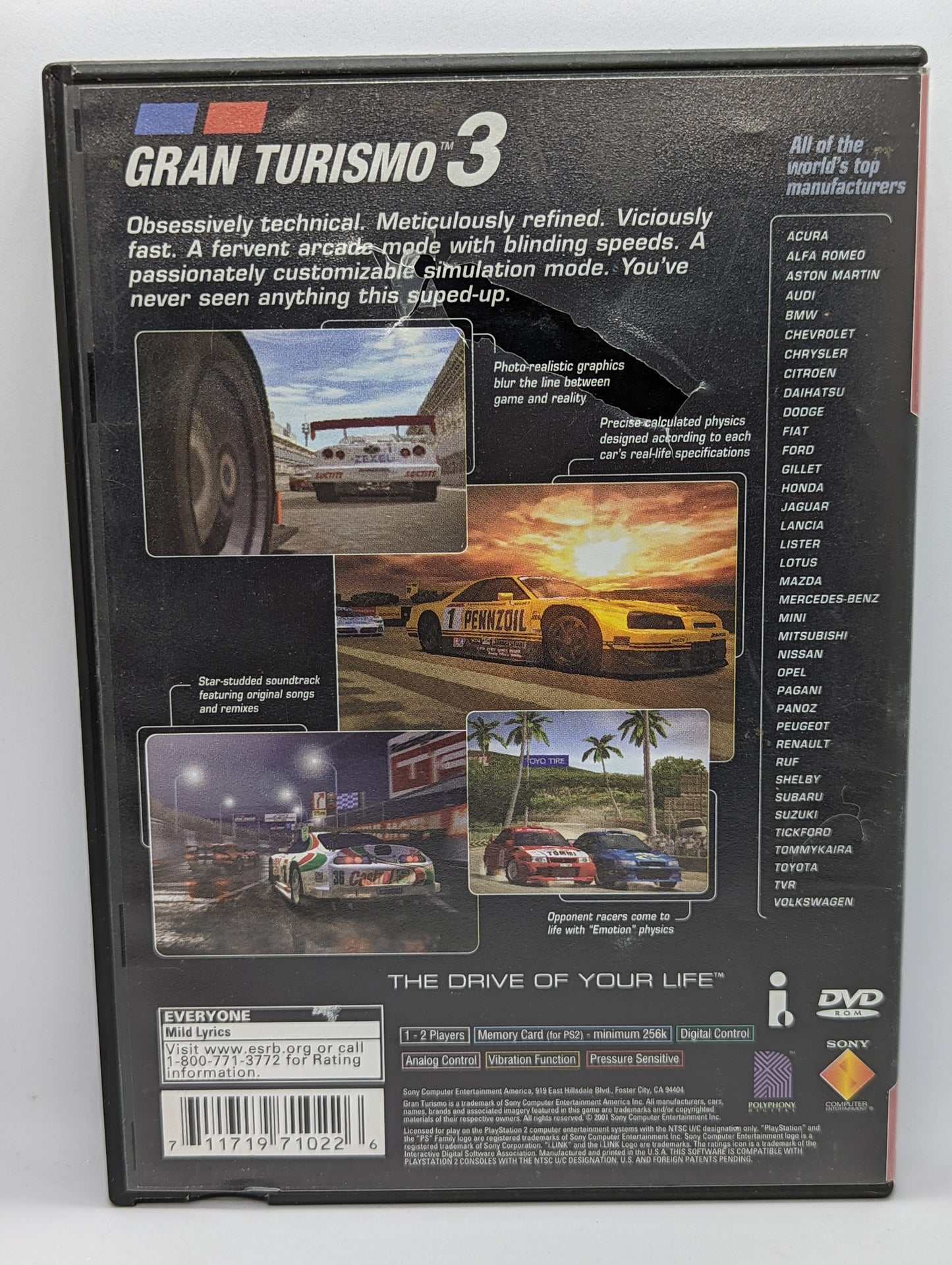 Gran Turismo 3 A-Spec Greatest Hits (No Manual)