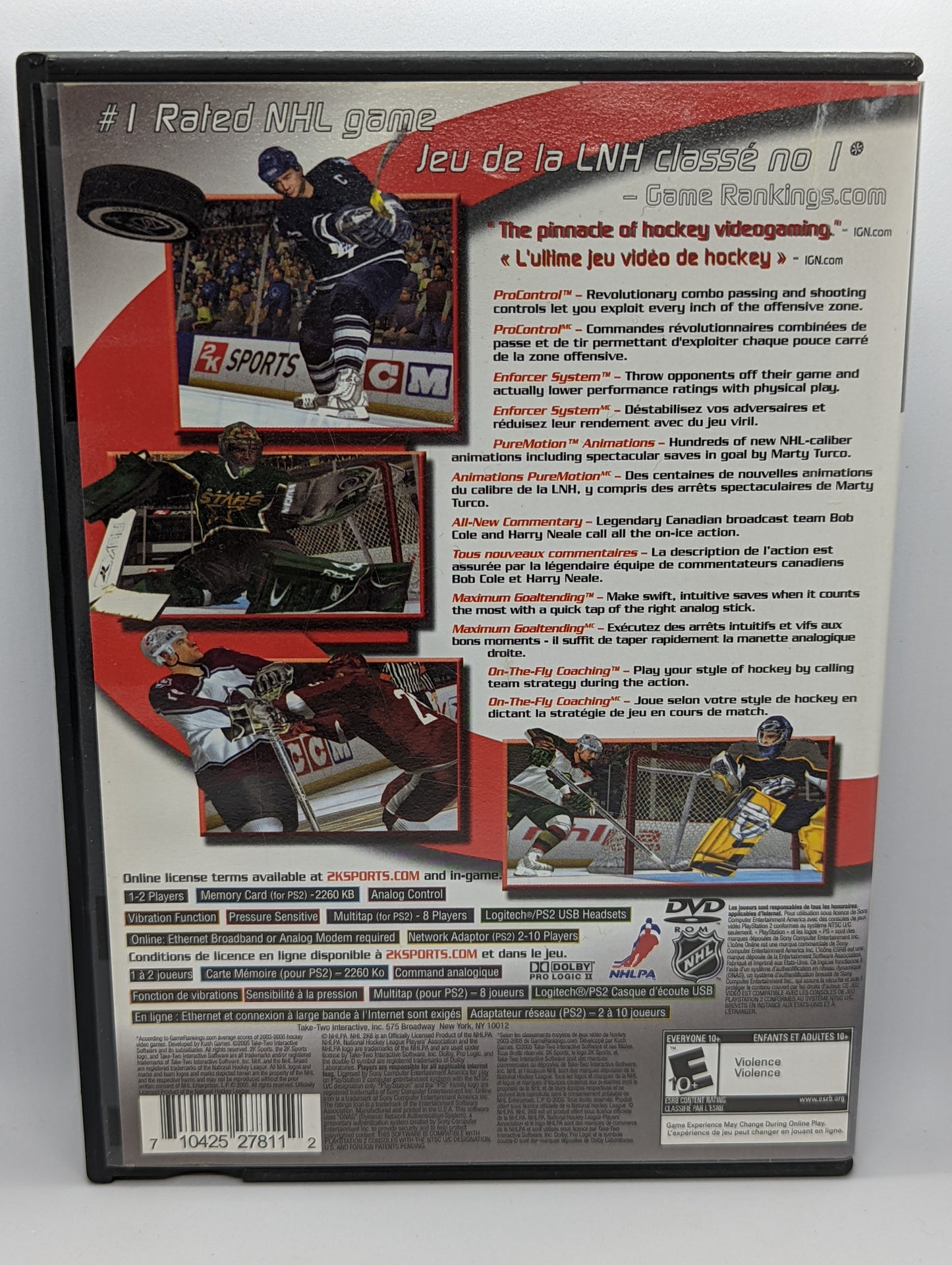 NHL 2K6- Leafs Cover (No Manual)