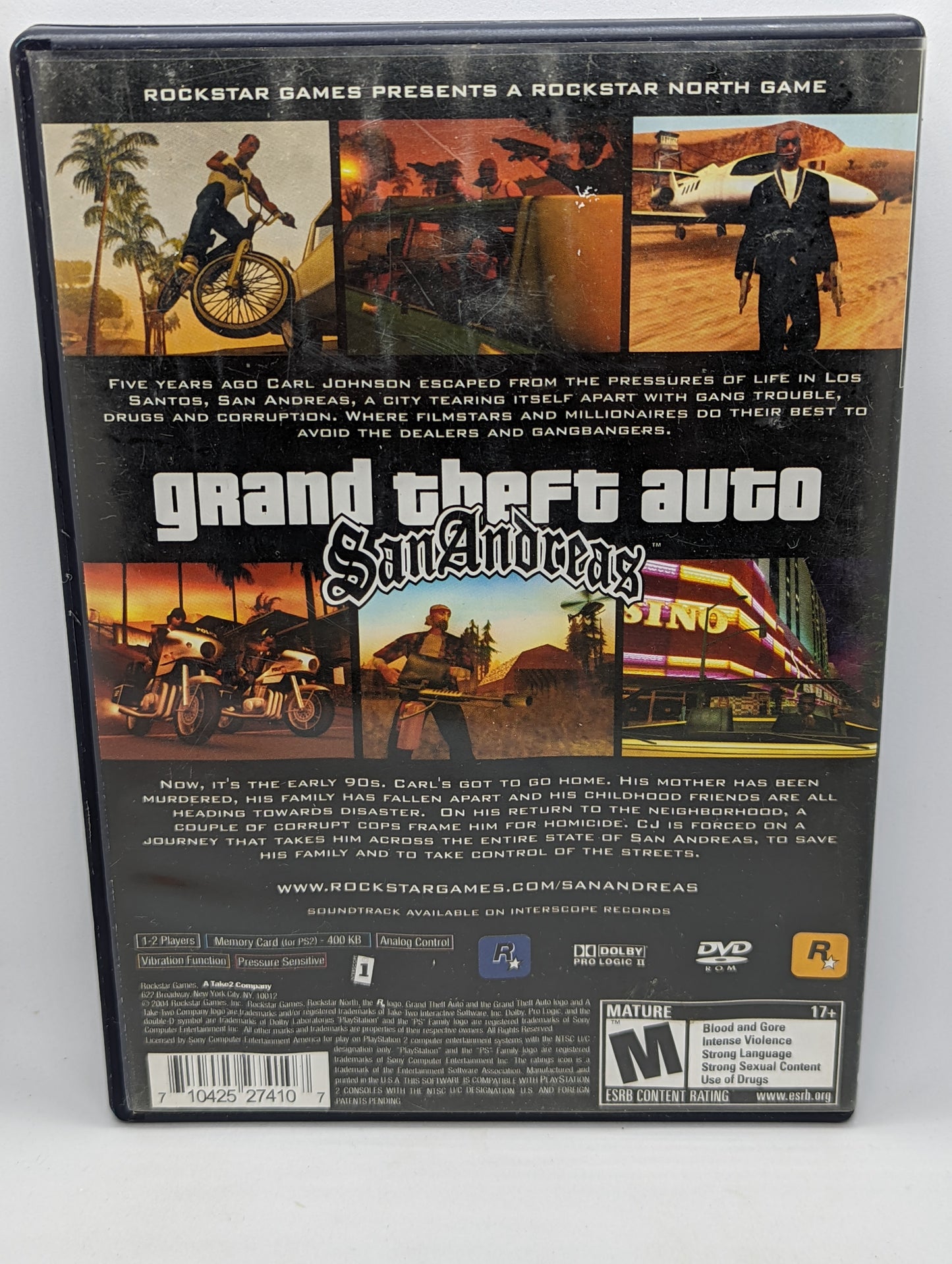 Grand Theft Auto San Andreas (No Manual)