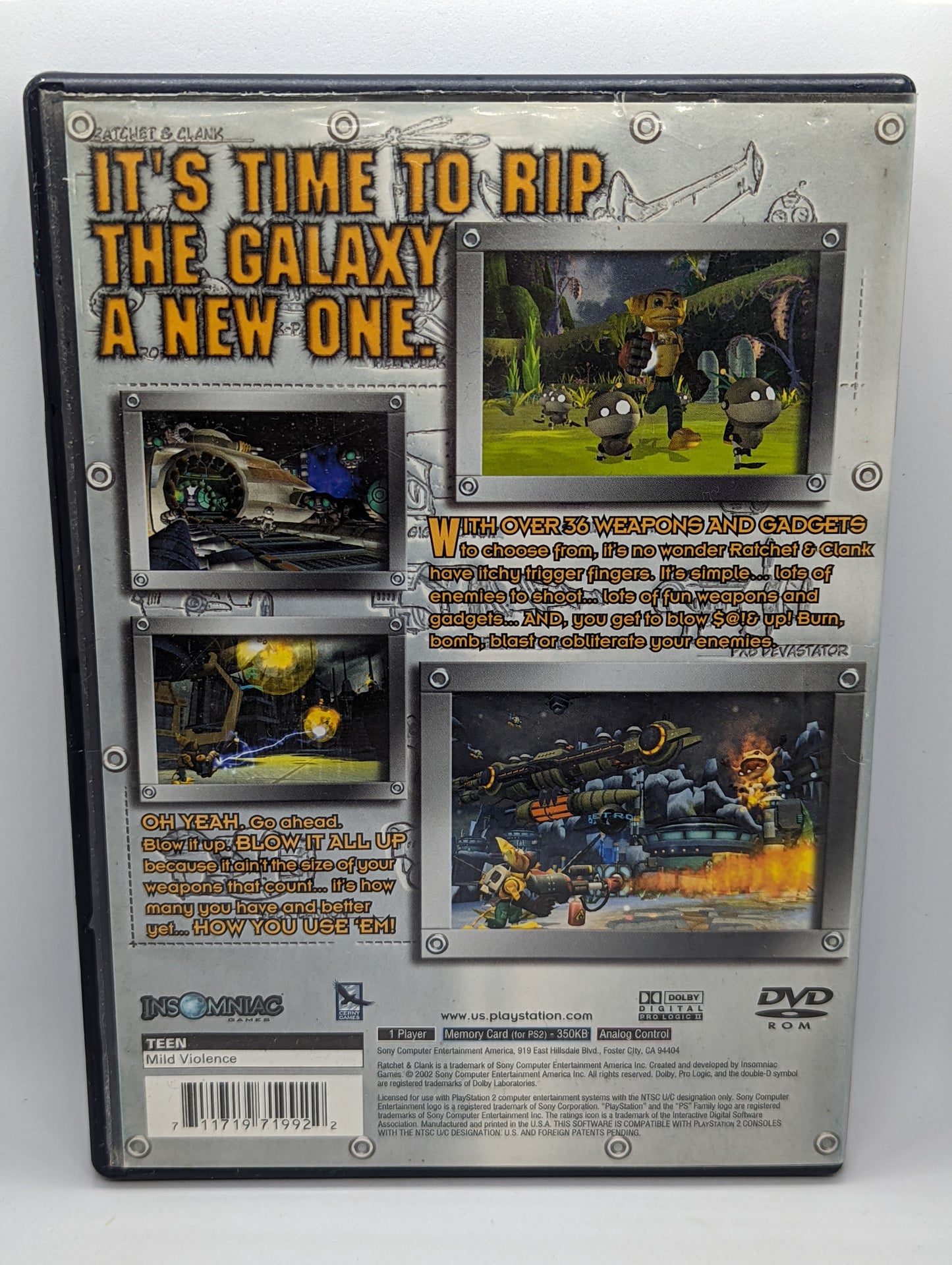 Ratchet & Clank Greatest Hit (No Manual )