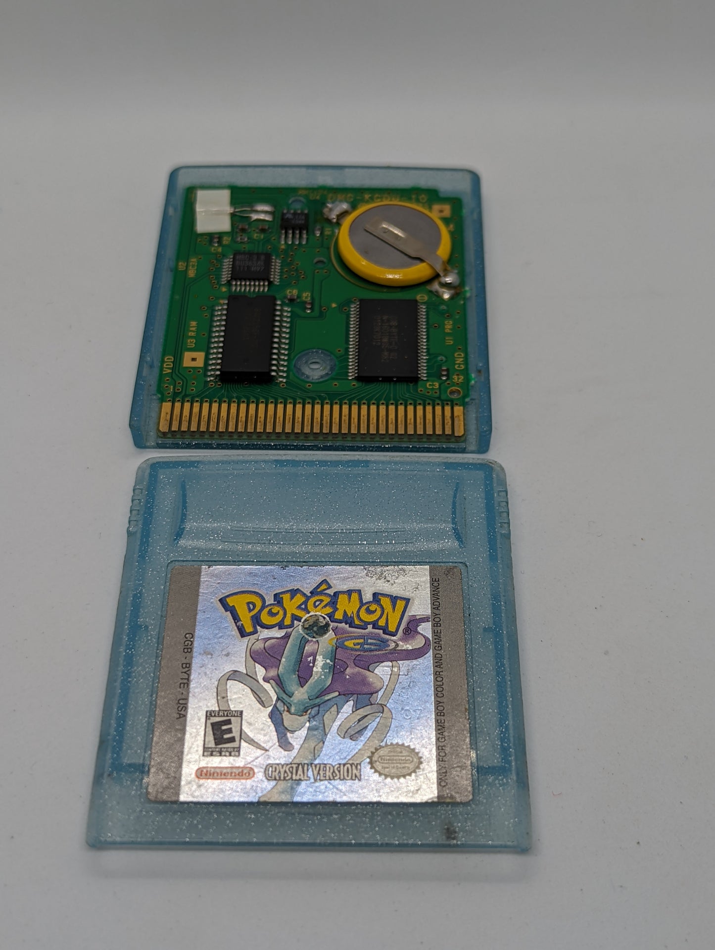 Pokémon Crystal (Loose) - Cartridge is cracked but still holds together