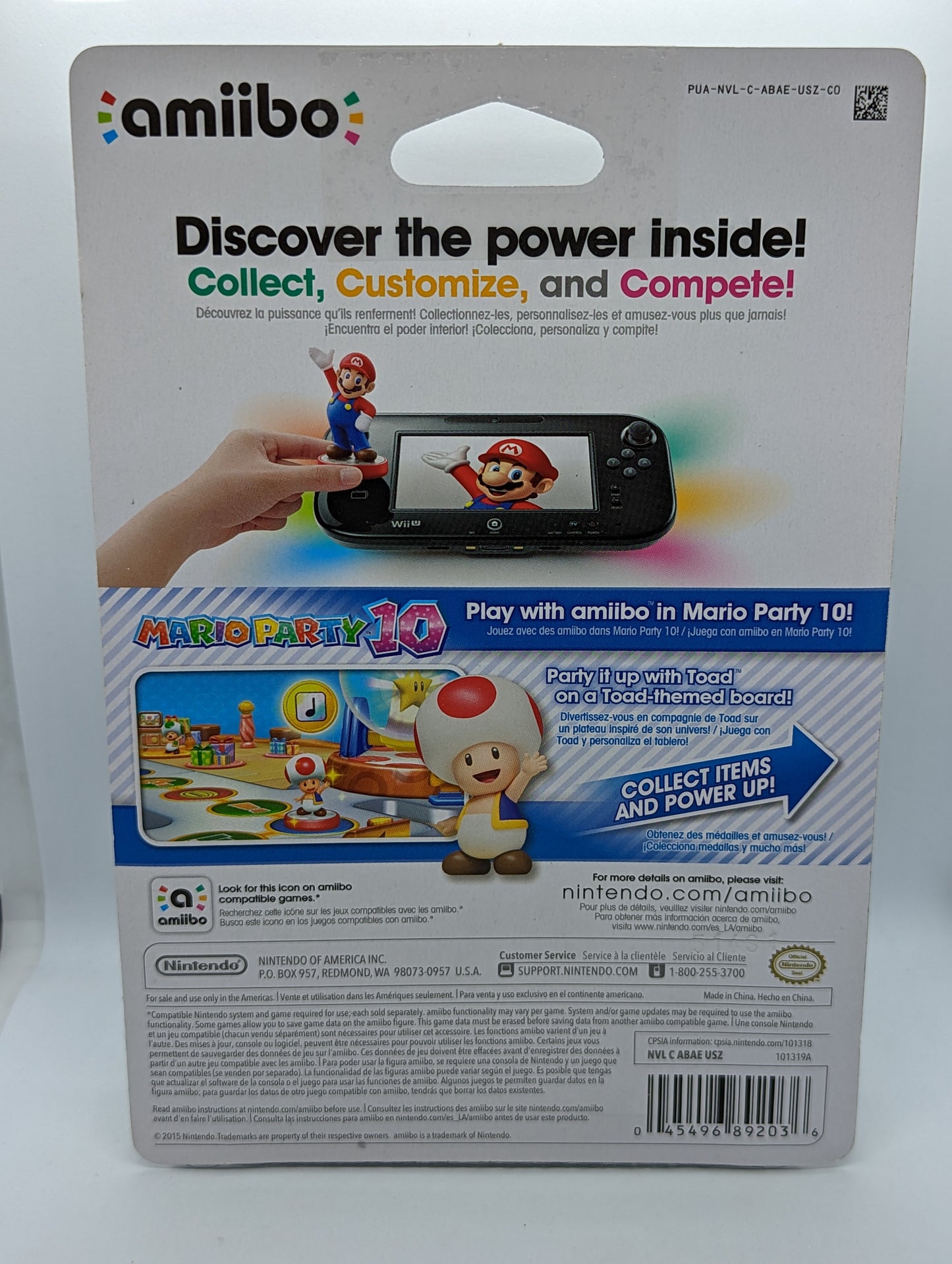 Amiibo Super Mario Series  - Toad (Sealed)