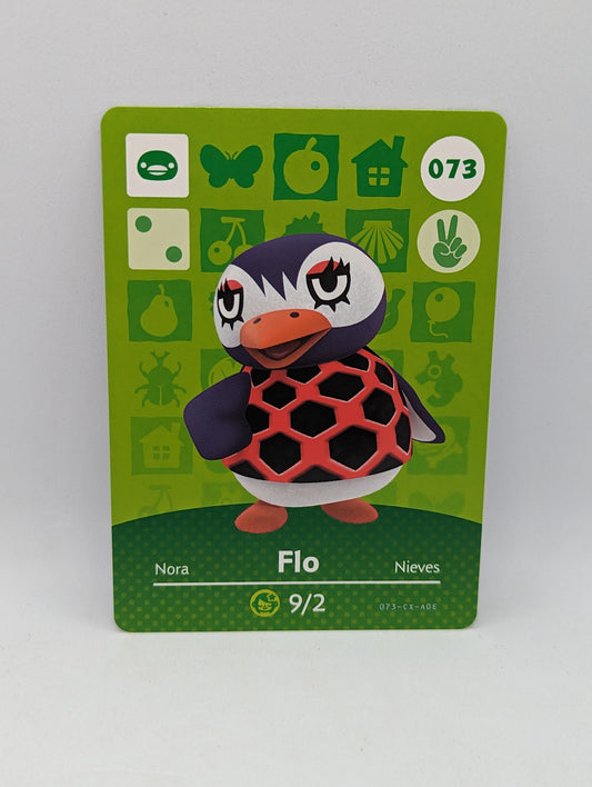 073 Flo Animal Crossing Amiibo Card Series 1