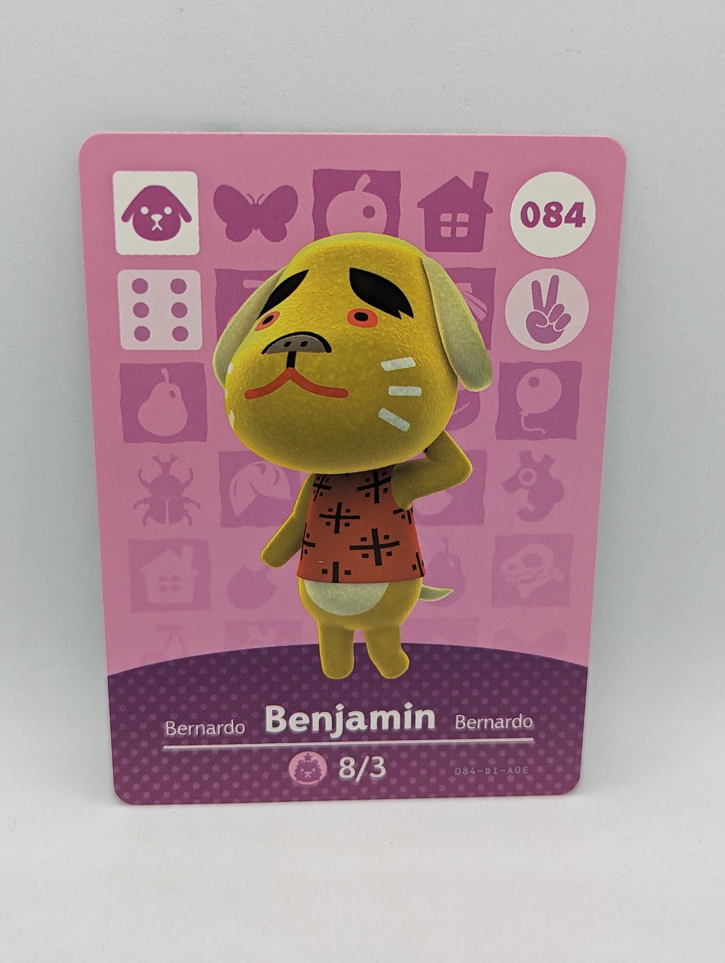 084 Benjamin Animal Crossing Amiibo Card Series 1