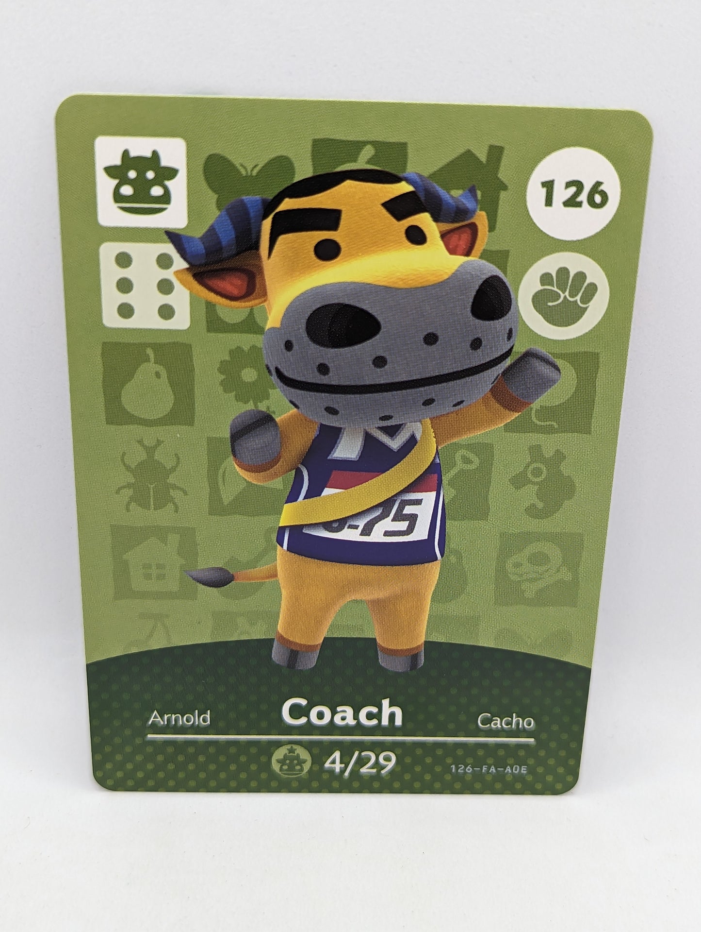 126 Coach Animal Crossing Amiibo Card Series 2