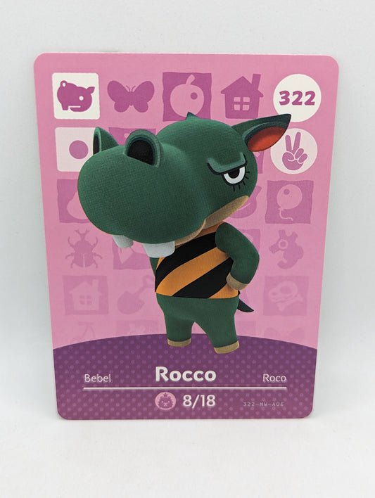 322 Rocco Animal Crossing Amiibo Card Series 4