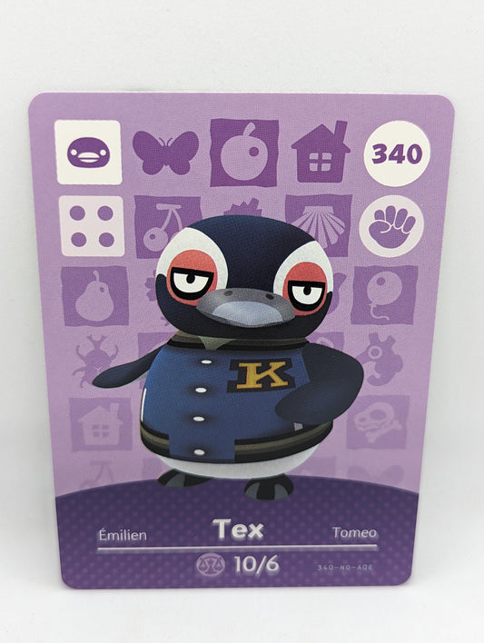 340 Tex Animal Crossing Amiibo Card Series 4