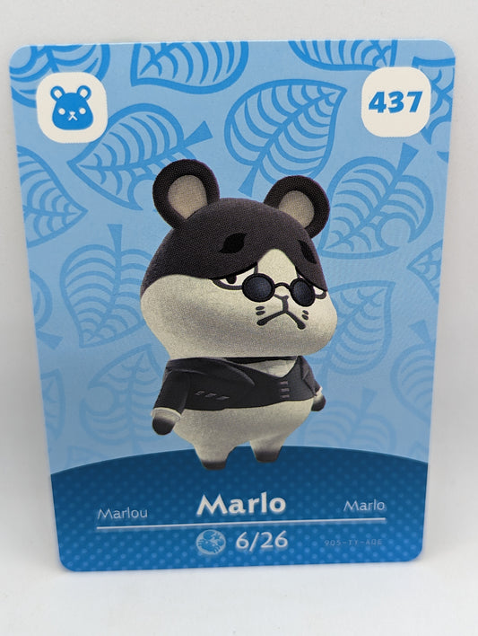 437 Marlo Animal Crossing Amiibo Card Series 5