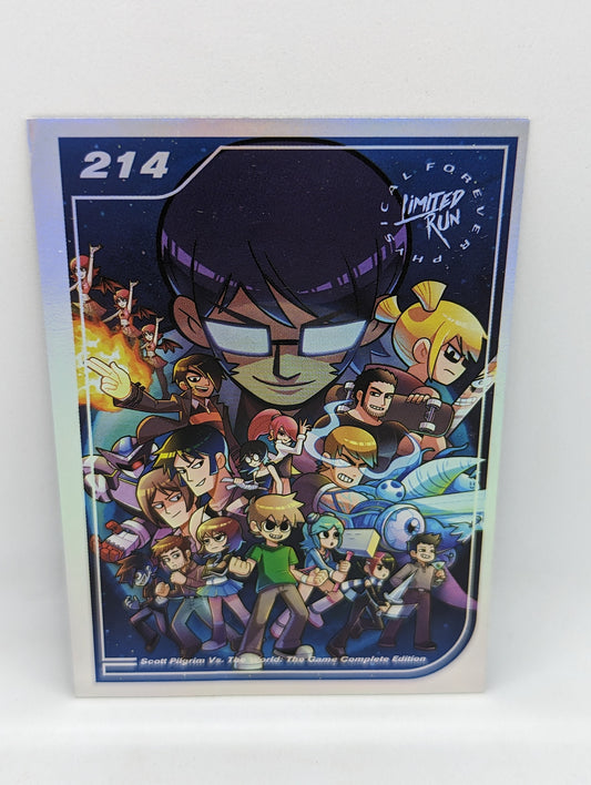 (S3.) 214 Scott Pilgrim Vs. The World The Game LRG Trading Card (Silver) Crease