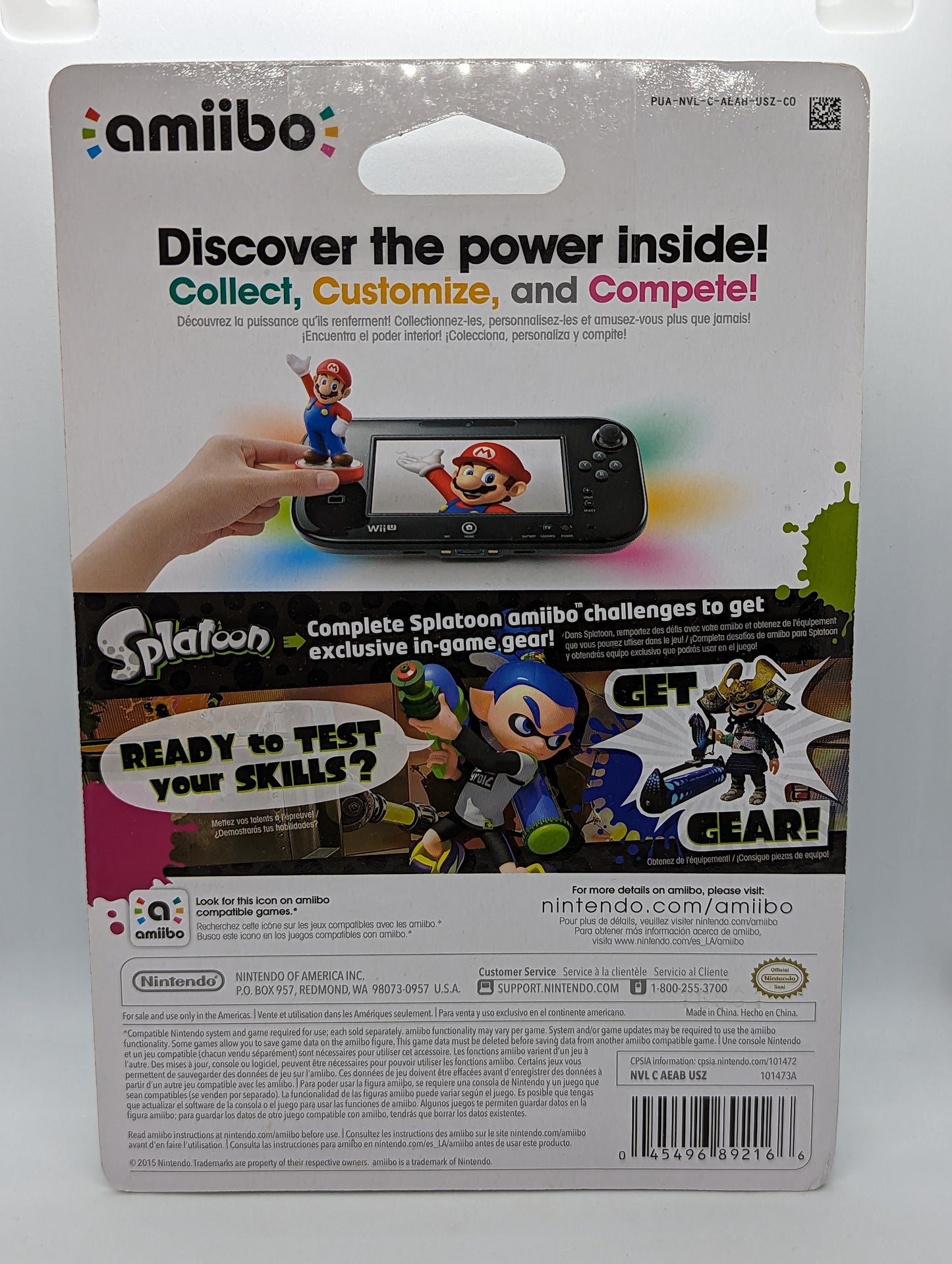 Amiibo Splatoon - Blue Hair Inkling Boy (Sealed)