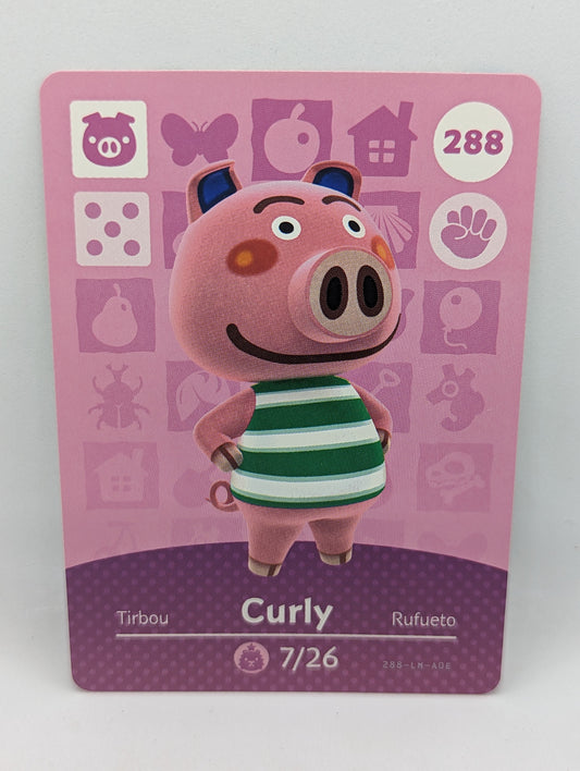 288 Curly Animal Crossing Amiibo Card Series 3