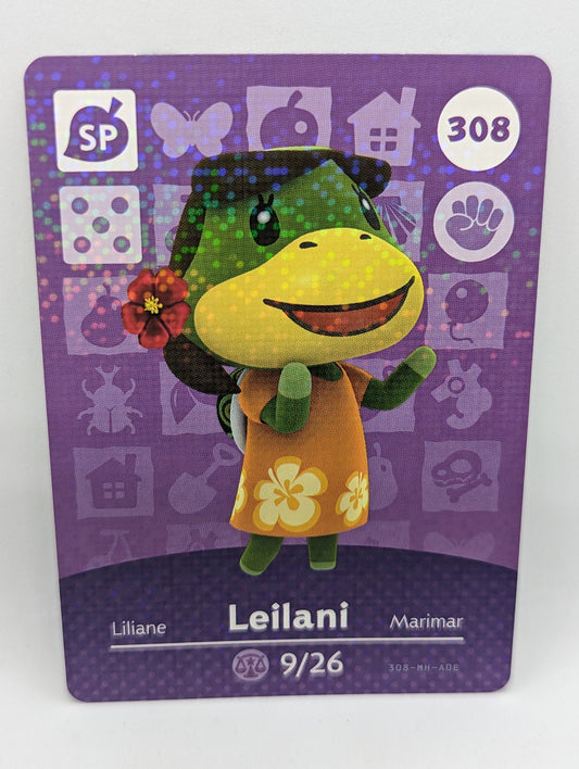 308 Leilani Animal Crossing Amiibo Card Series 4