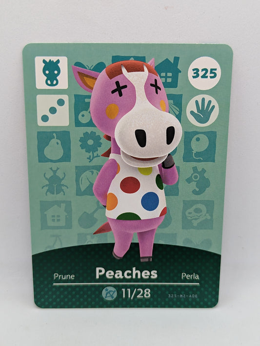 325 Peaches Animal Crossing Amiibo Card Series 4