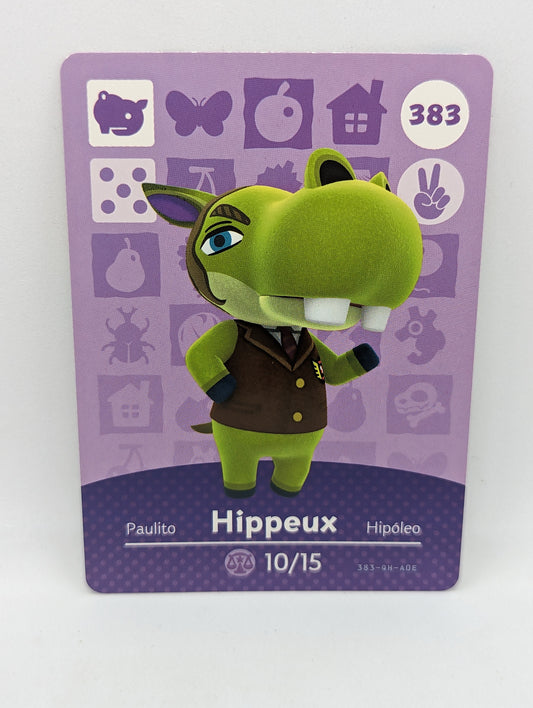 383 Hippeux Animal Crossing Amiibo Card Series 4