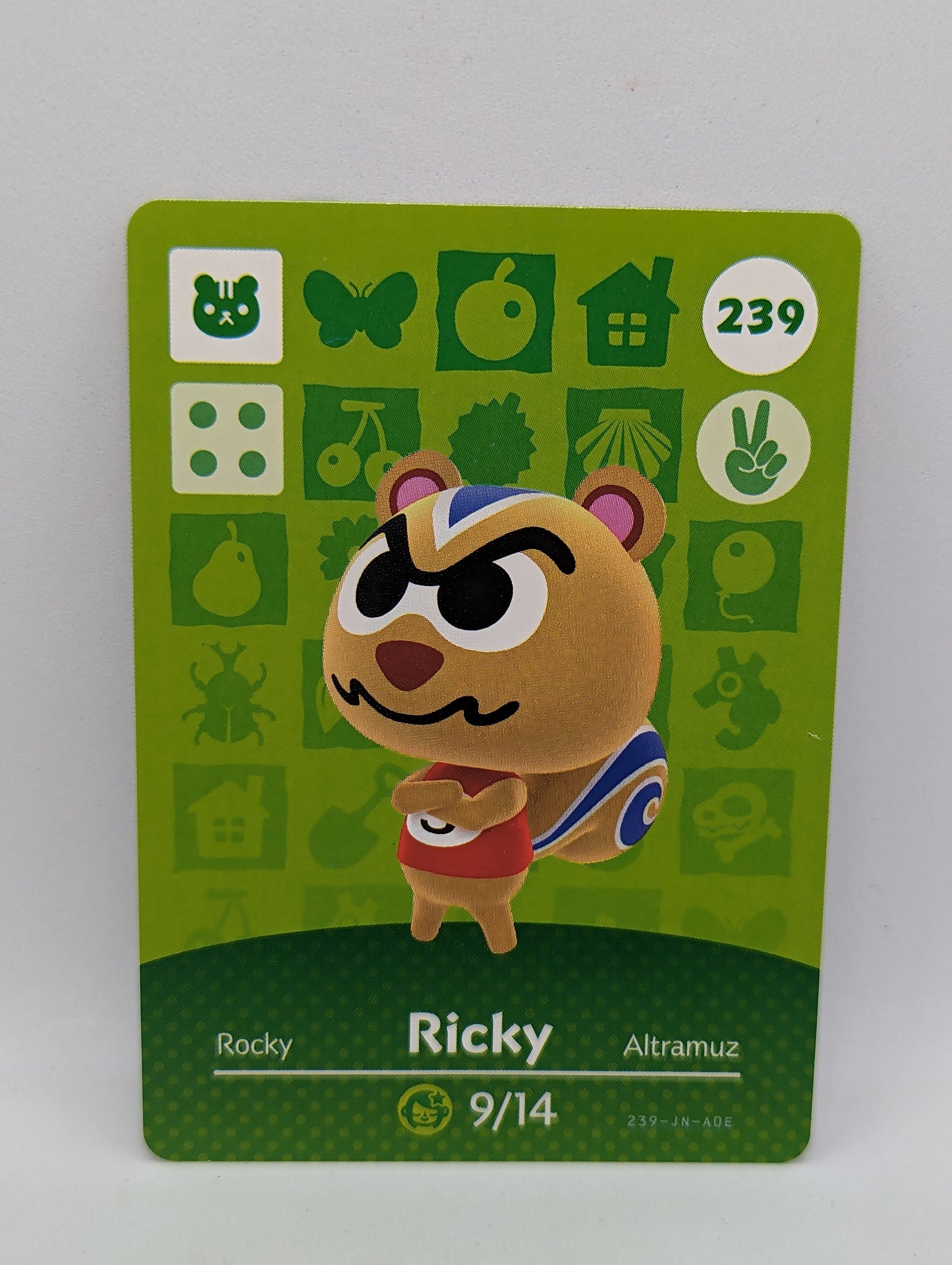 239 Ricky Animal Crossing Amiibo Card Series 3