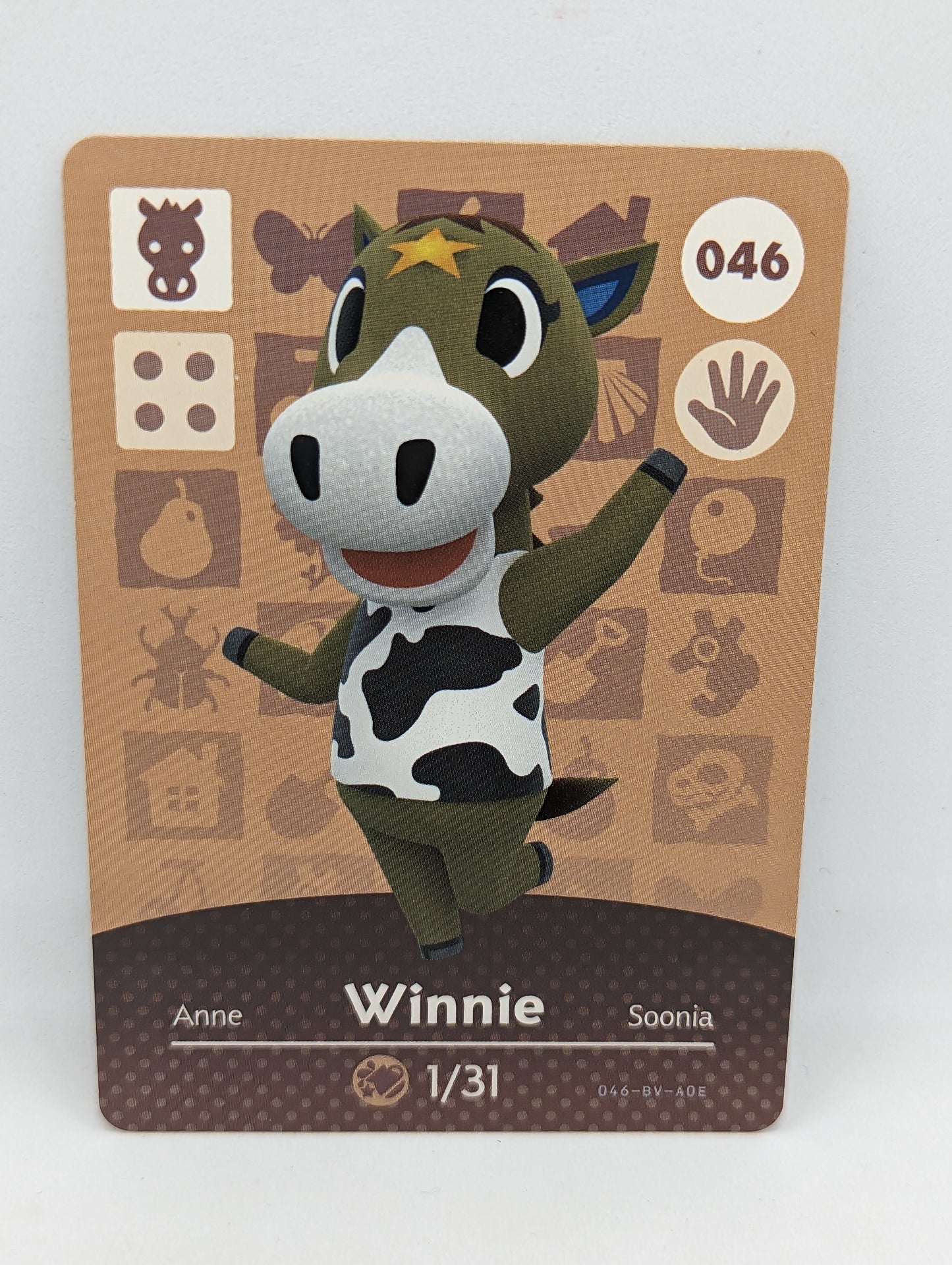 046 Winnie Animal Crossing Amiibo Card Series 1