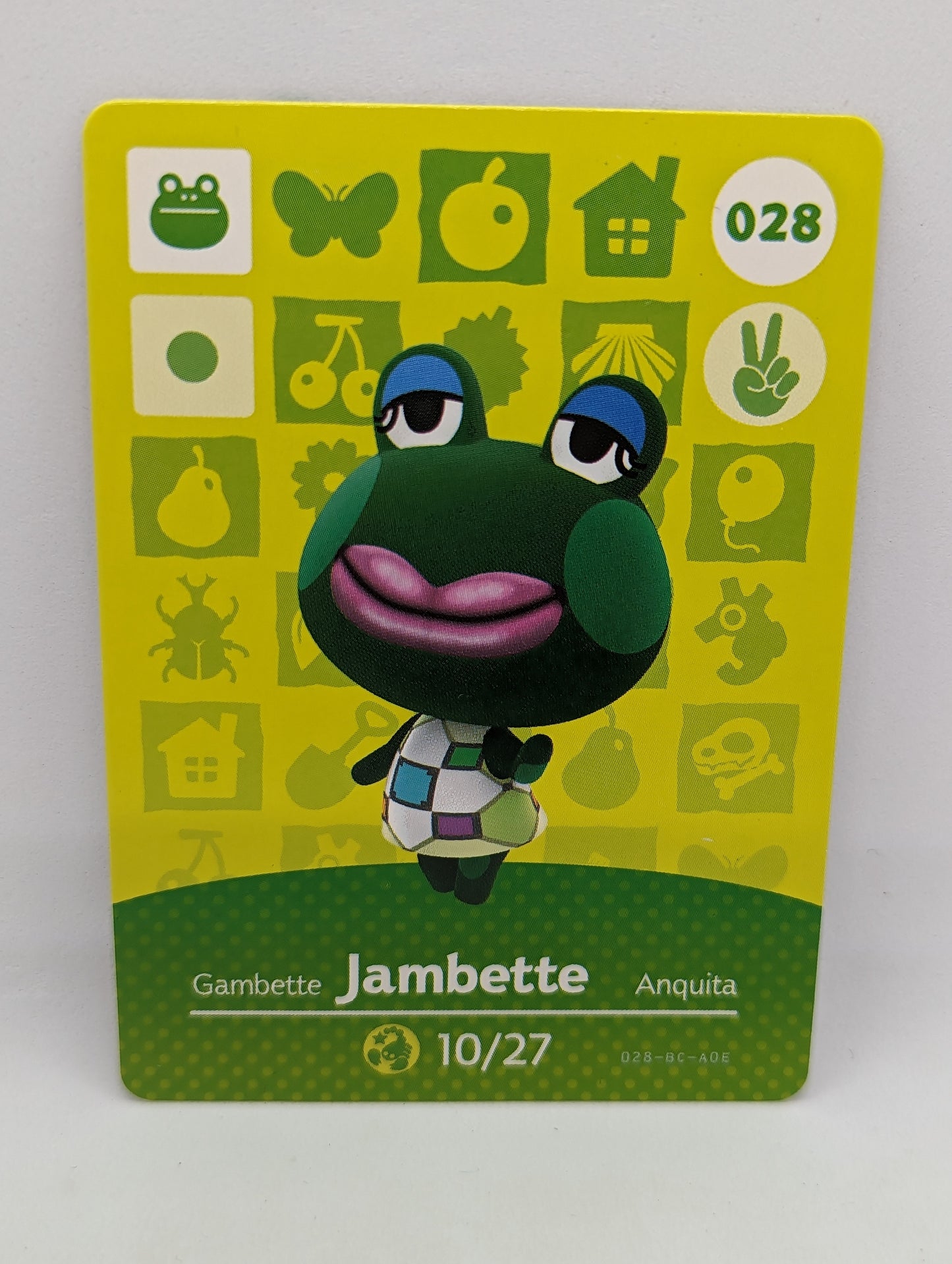 028 Jambette Animal Crossing Amiibo Card Series 1