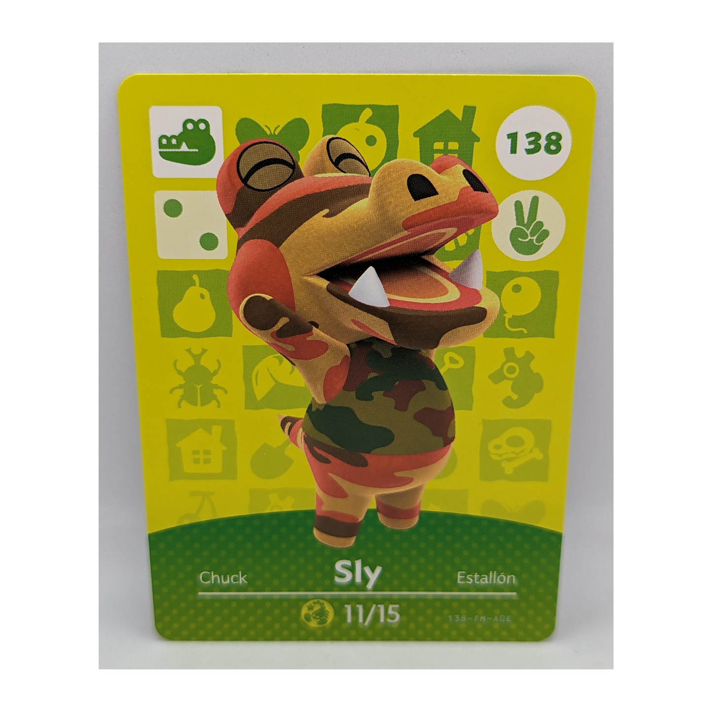 138 Sly Animal Crossing Amiibo Card Series 2