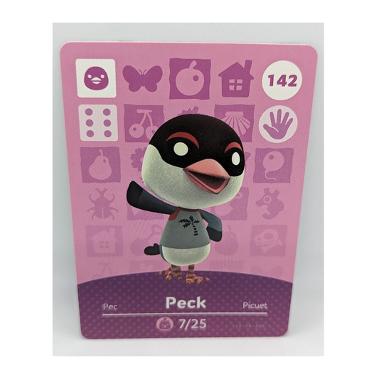 142 Peck Animal Crossing Amiibo Card Series 2