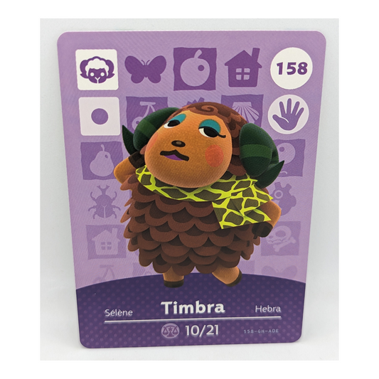 158 Timbra Animal Crossing Amiibo Card Series 2