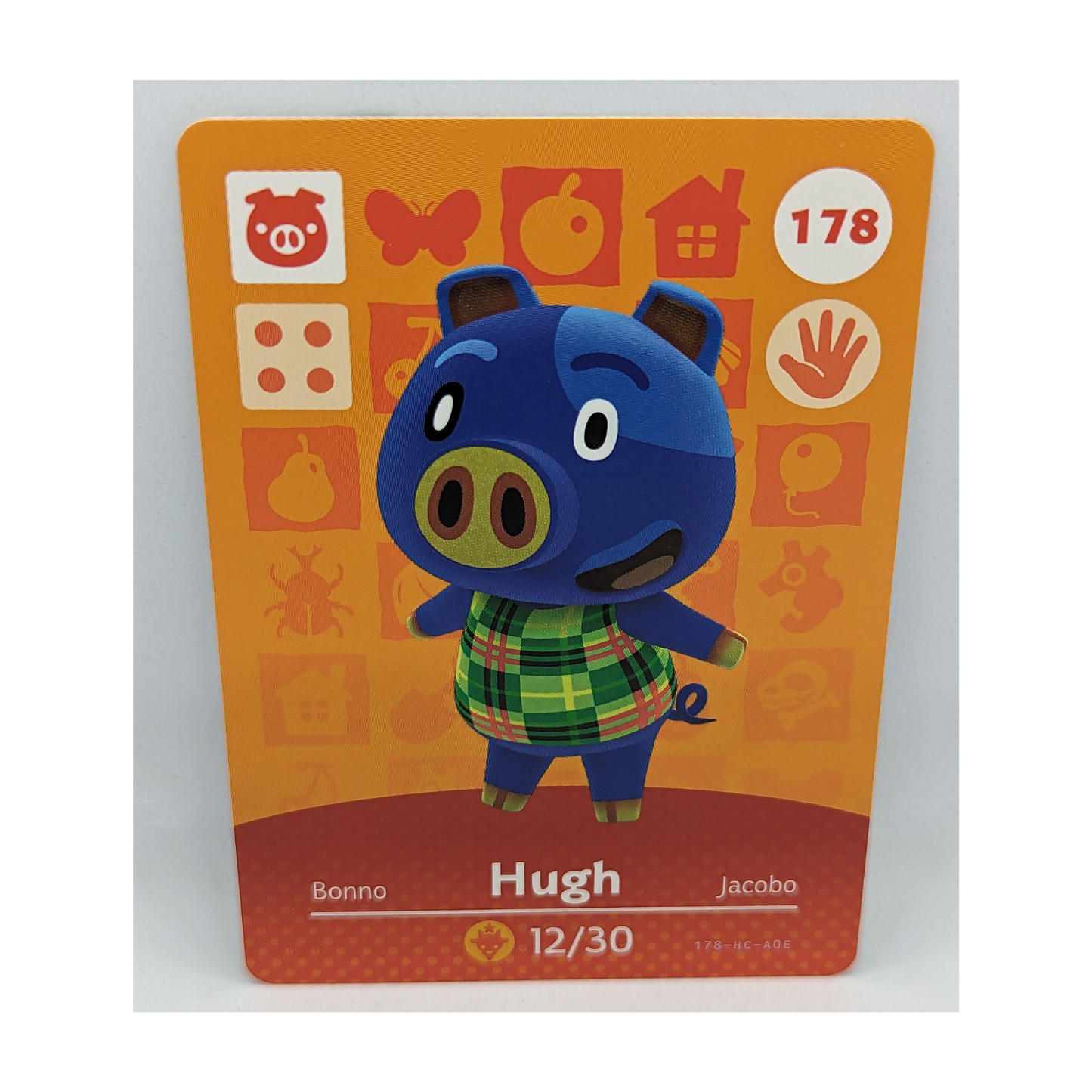 178 Hugh Animal Crossing Amiibo Card Series 2