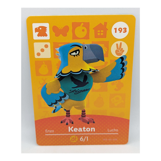 193 Keaton Animal Crossing Amiibo Card Series 2