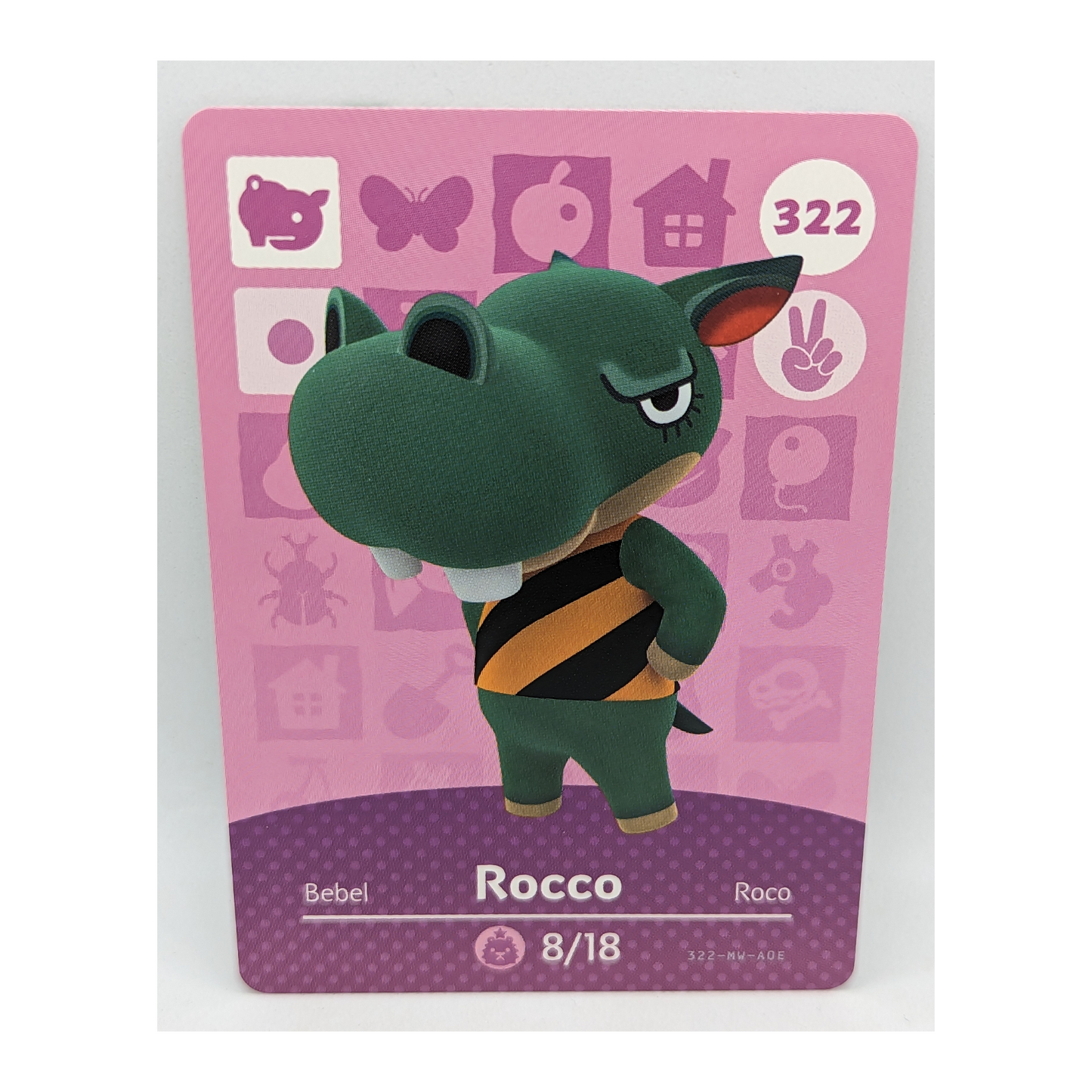 322 Rocco Animal Crossing Amiibo Card Series 4