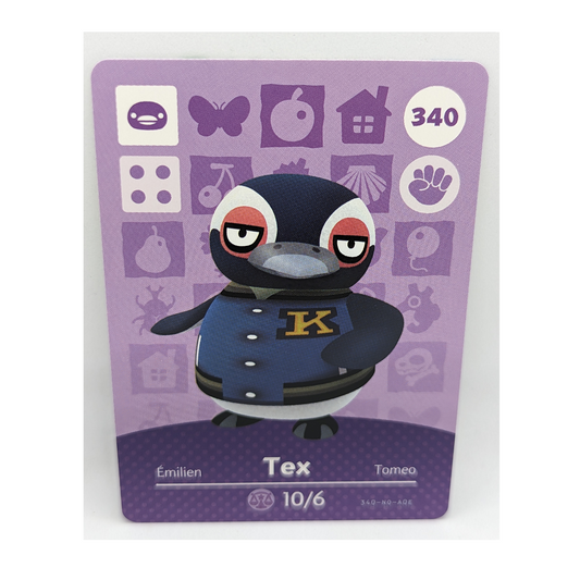 340 Tex Animal Crossing Amiibo Card Series 4