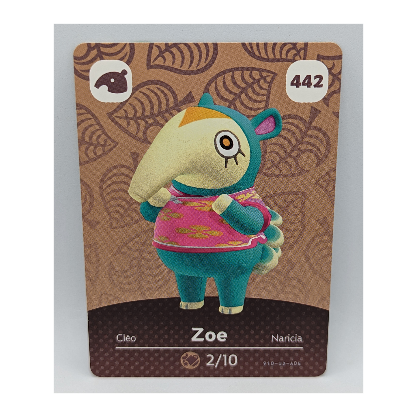 442 Zoe Animal Crossing Amiibo Card Series 5